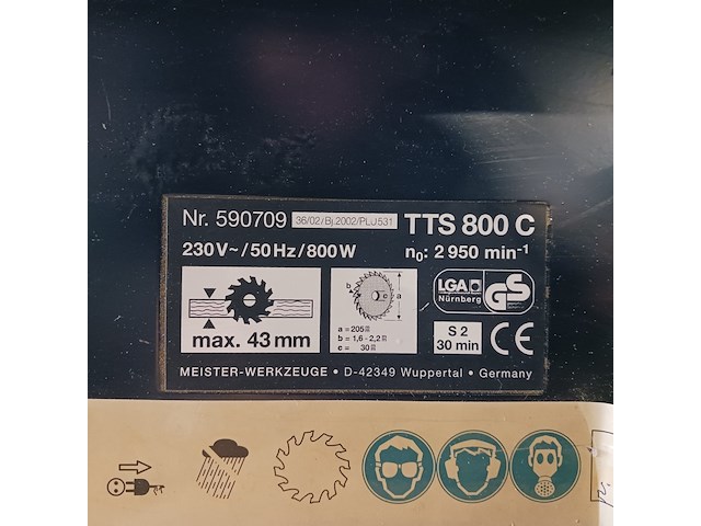 Tafelzaag en slijpmachine topcraft en toledo - afbeelding 11 van  13