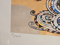 Takashi murakami - lithograaf - ''the wind god'' in nieuwe lijst - afbeelding 5 van  7