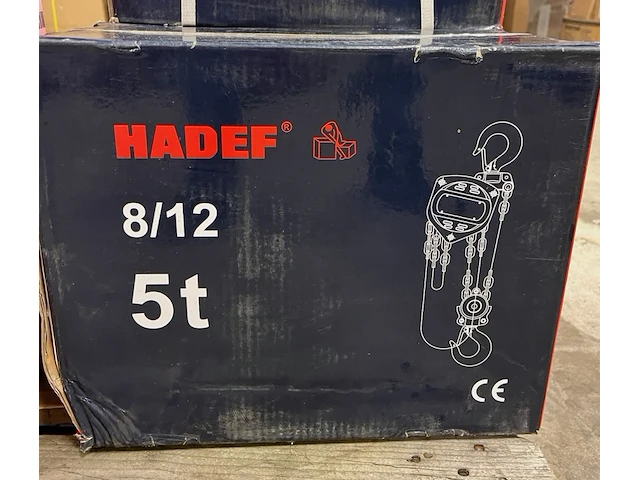Takel 8/12 5,0t met certificaat, hadef professional - afbeelding 3 van  3