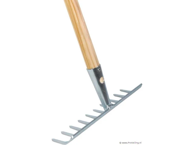 Talen tools – tuinhark – 10 tanden – verzinkt – 25 cm – essenhouten steel – 160 cm - afbeelding 1 van  1