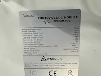 Talesun - tp660m-295 - set van 12 full black (295 wp) zonnepanelen - afbeelding 3 van  3