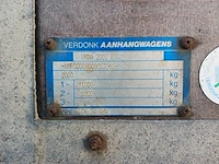 Tandem aanhangwagen met oplooprem verdonk aanhangwagens, va ta ahw | 2000 kg, bouwjaar 2001 - afbeelding 8 van  19
