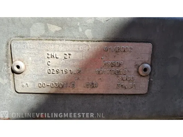 Tandemas aanhanger saris, p, bouwjaar 2003 - afbeelding 4 van  17