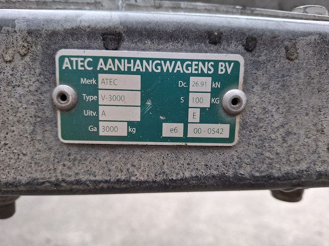 Tandemas aanhangwagen, atec, pl20, 2008 - afbeelding 20 van  20