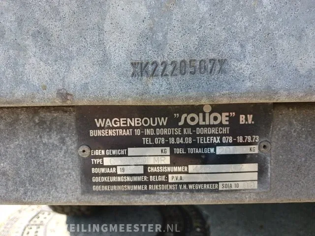 Tandemas solide, c 2000 mr, bouwjaar 1992 - afbeelding 6 van  17
