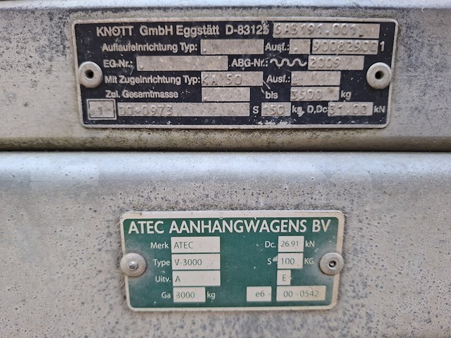 Tandemasaanhanger, atec, pl30, 2009 - afbeelding 4 van  23