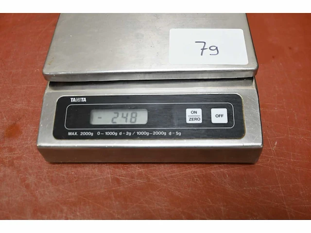 Tanita digitale rvs weegschaal - afbeelding 2 van  2