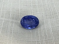 Tanzaniet - 10.11 carat natuurlijke tanzaniet (gecertificeerd) - afbeelding 1 van  4