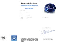 Tanzaniet - 5.09 carat natuurlijke tanzaniet (gecertificeerd) - afbeelding 3 van  4
