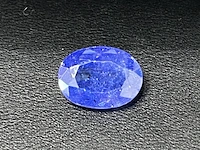 Tanzaniet - 6.85 carat natuurlijke tanzaniet (gecertificeerd) - afbeelding 1 van  5