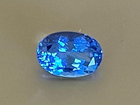 Tanzaniet - 7.01 carat natuurlijke tanzaniet (gecertificeerd) - afbeelding 1 van  6