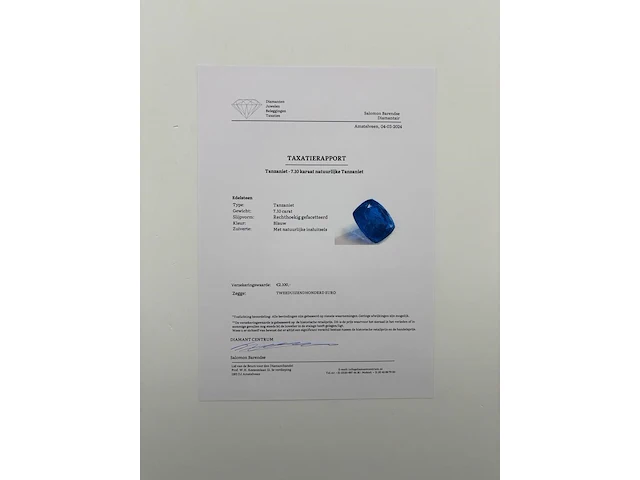 Tanzaniet - 7.10ct - blauw - afbeelding 5 van  6