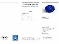 Tanzaniet - 7.61 karaat natuurlijke tanzaniet (gecertificeerd) - afbeelding 3 van  3