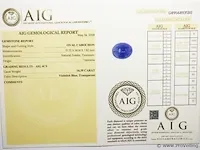 Tanzanite 16.39ct aig certified - afbeelding 2 van  7