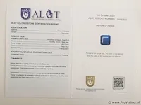 Tanzanite 8.63ct algt certified - afbeelding 8 van  8
