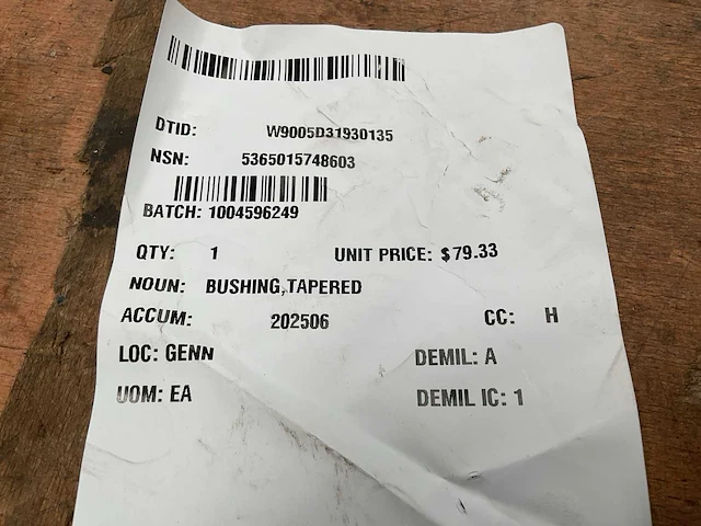 Tapered bushing - afbeelding 4 van  4