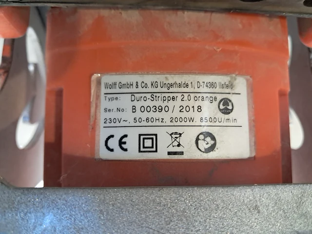 Tapijtstripper - 230v uzin utz / wolff, duro-stripper 2.0, bouwjaar 2018 - afbeelding 7 van  7