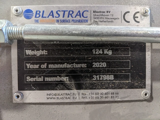 Tapijtstripper zwaar 230v blastrac, bs-75, bouwjaar 2020 - afbeelding 5 van  29
