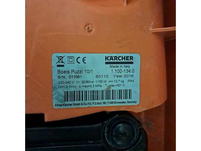 Tapitreiniger, karcher, boels puzzi 10/1, 2016 - afbeelding 8 van  8