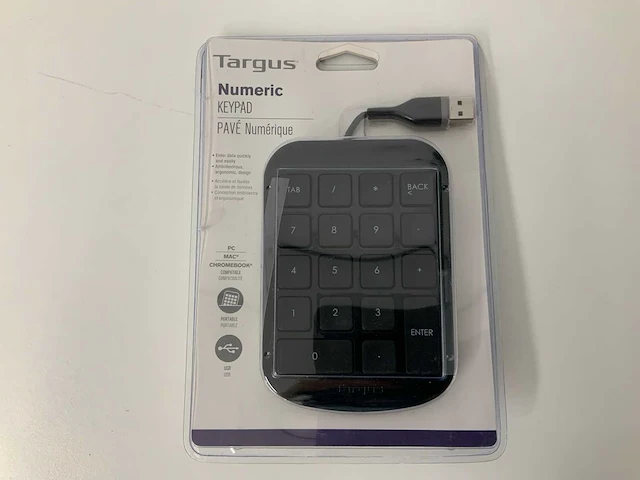 Targus - numeric keypad - pave numerique usb (5x) - afbeelding 2 van  3
