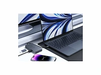 Targus hyperdrive hdm1hbugl dual 4k hdmi 10 in 1 usb c hub voor m1/m2 macbooks middernachtblauw - afbeelding 2 van  5