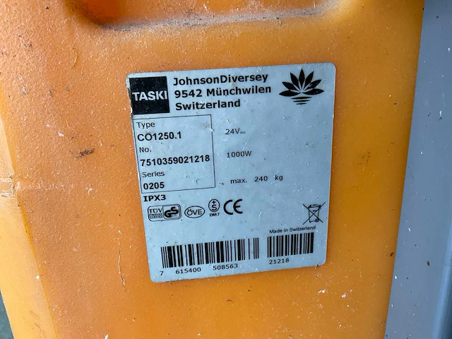 Taski swingo 1250b / 1255 b vloerreiniger (3x) - afbeelding 26 van  28