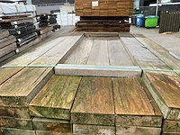 Tauari hardhouten planken fijnbezaagd 45x145mm, lengte 155cm (60x)