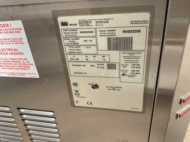 Taylor 430-40 soda machine - afbeelding 6 van  7