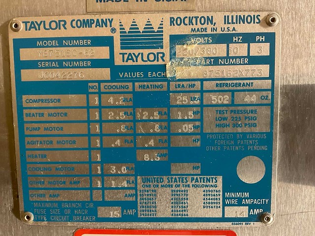 Taylor softech labor saver ijsmachine - afbeelding 2 van  3