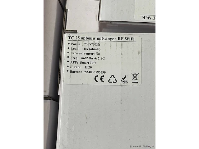 Tc 25 opbouw ontvangers rf wifi - ca 16 st - afbeelding 2 van  3