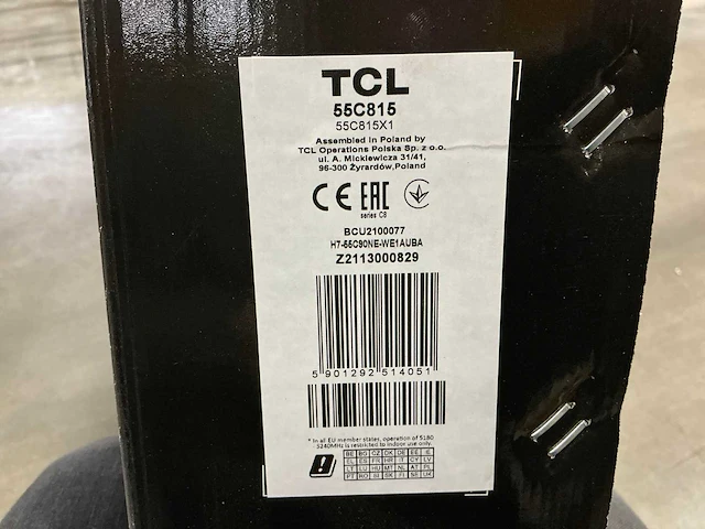 Tcl 55c815 tv 55’’ - afbeelding 2 van  2