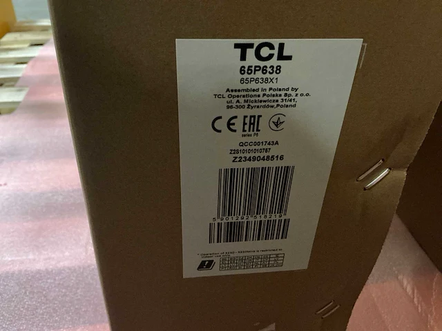 Tcl 65p638 4k hdr tv 65’’ - afbeelding 2 van  3
