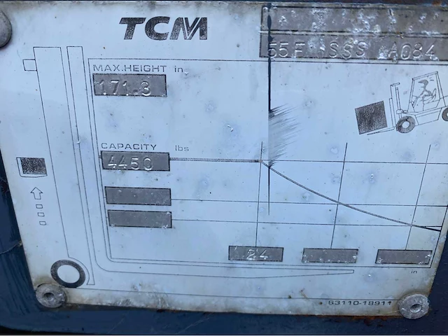 Tcm fcg25f9 vorkheftruck - afbeelding 10 van  18