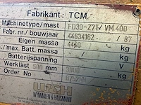 Tcm fd30 vorkheftruck - afbeelding 10 van  18