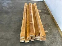 Teak balk 240x11-13.5 cm (6x) - afbeelding 2 van  8