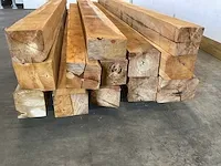 Teak balk 240x11-13.5 cm (6x) - afbeelding 4 van  8