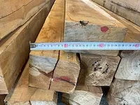 Teak balk 240x11-13.5 cm (6x) - afbeelding 5 van  8