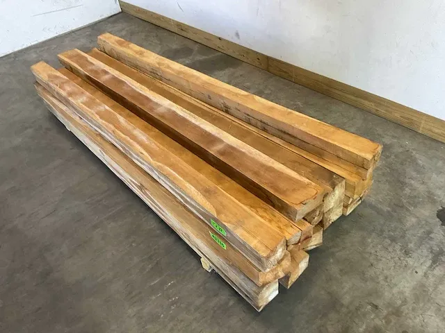 Teak balk 240x11-13.5 cm (6x) - afbeelding 7 van  8