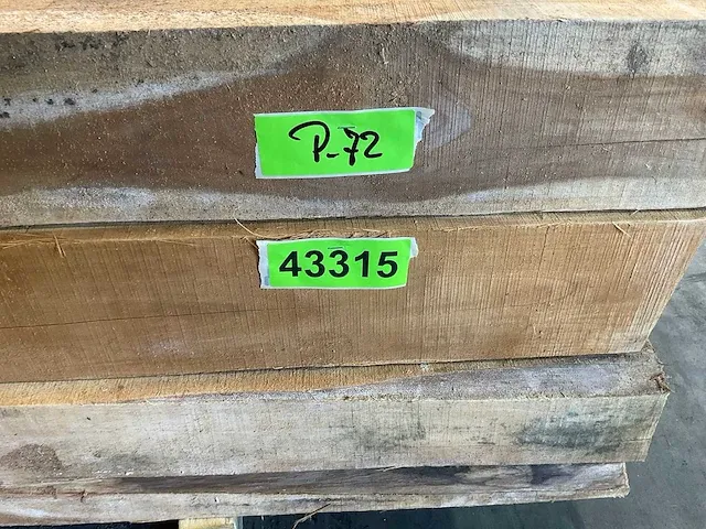 Teak balk 240x11-13.5 cm (6x) - afbeelding 8 van  8
