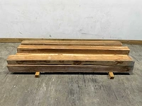 Teak balk gedroogd 240x11-18 cm (9x) - afbeelding 1 van  5