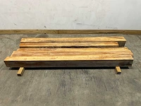 Teak balk gedroogd 240x12-20 cm (5x) - afbeelding 1 van  5