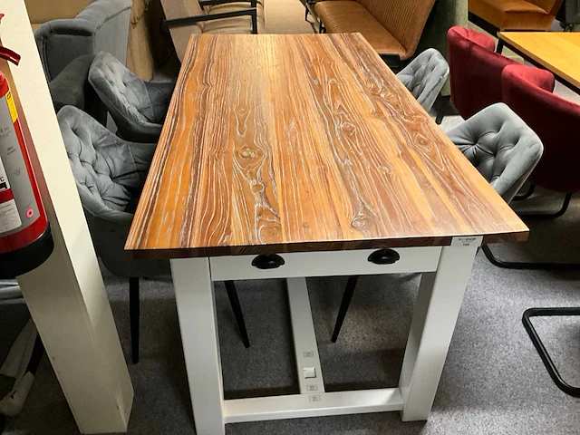 Teak eetkamertafel - afbeelding 1 van  7