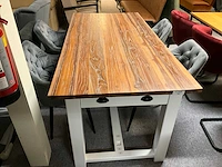 Teak eetkamertafel - afbeelding 1 van  7
