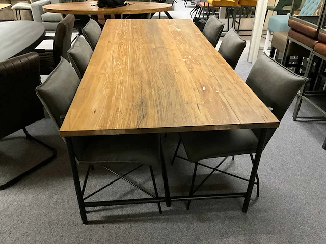 Teak eetkamertafel - afbeelding 3 van  9