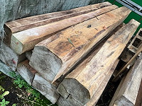 Teak houten - balken (10x) - afbeelding 3 van  5