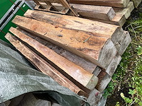 Teak houten - balken (10x) - afbeelding 4 van  5