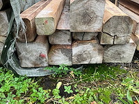 Teak houten - balken (10x) - afbeelding 5 van  5