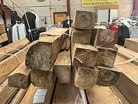 Teak houten - balken (11x) - afbeelding 2 van  4