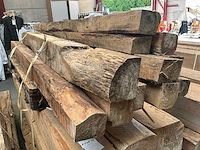 Teak houten - balken (11x) - afbeelding 3 van  4