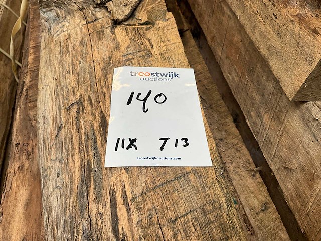 Teak houten - balken (11x) - afbeelding 4 van  4